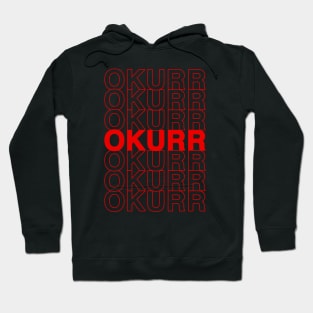 Okurr Repeat Thank You Plastic Bag Style Typography Hoodie